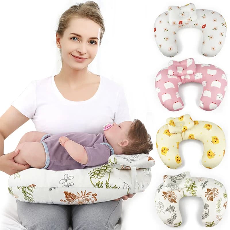 Coussin d'allaitement en U – soutien taille et cou